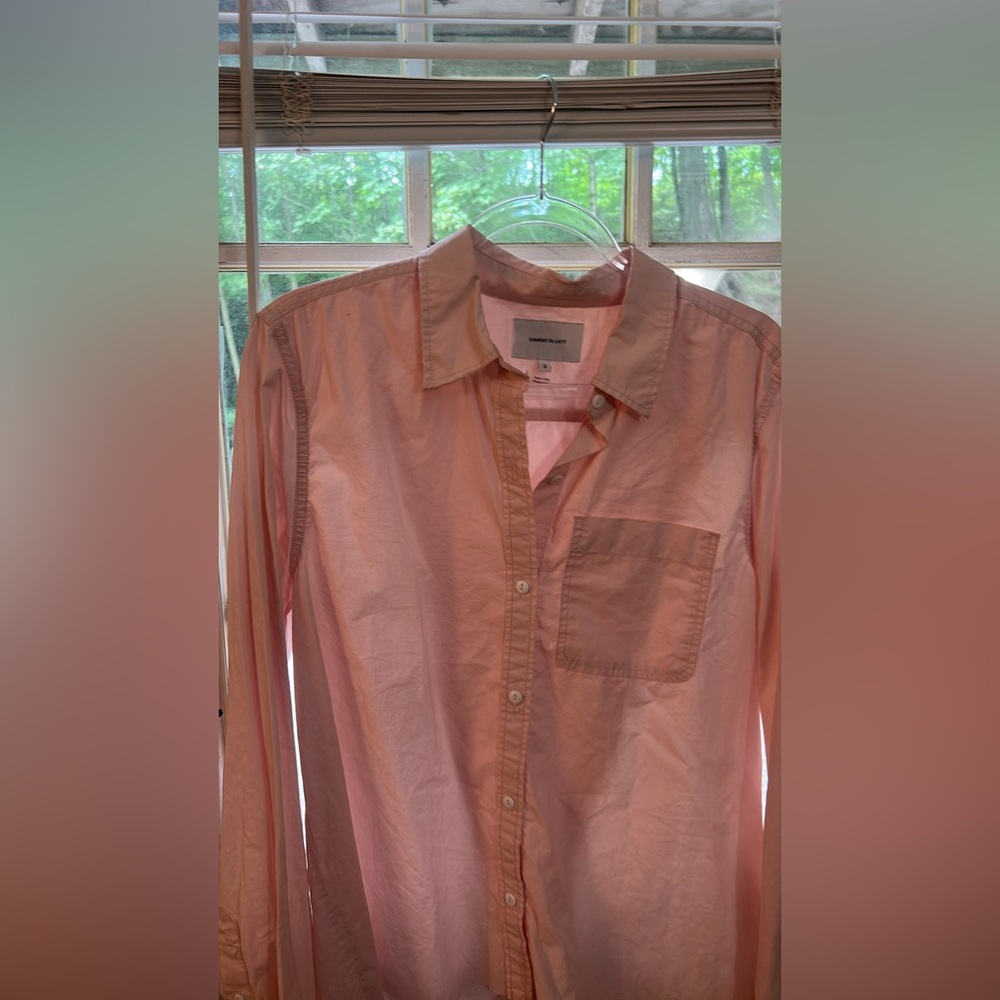 Current/Elliott Soft Pink Button Down Shirt